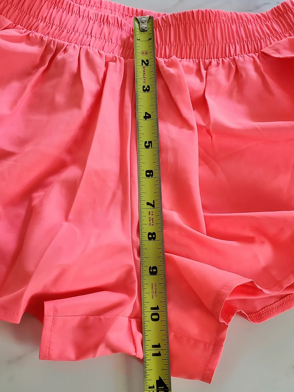 Gap Kids Girl's Quick-Dry Butterfly-Hem Run Shorts Sz. XL (12) Pink EUC